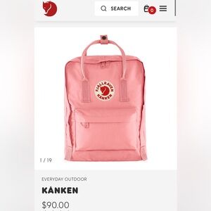 Pink Fjallraven Kanken